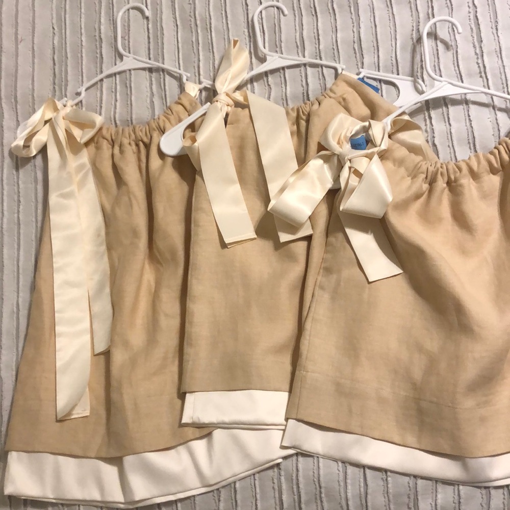 HANDMADE 3 wedding Flower girl dresses!